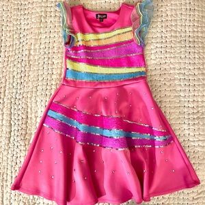 Jojo Siwa Jojo’s Closet Skater Dress Pink Size M 7/8 Girls